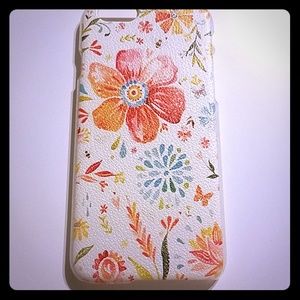💕free gift iphone6 case flowers textured plastic